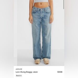 Agolde Low-Slung Baggy Jean size 23